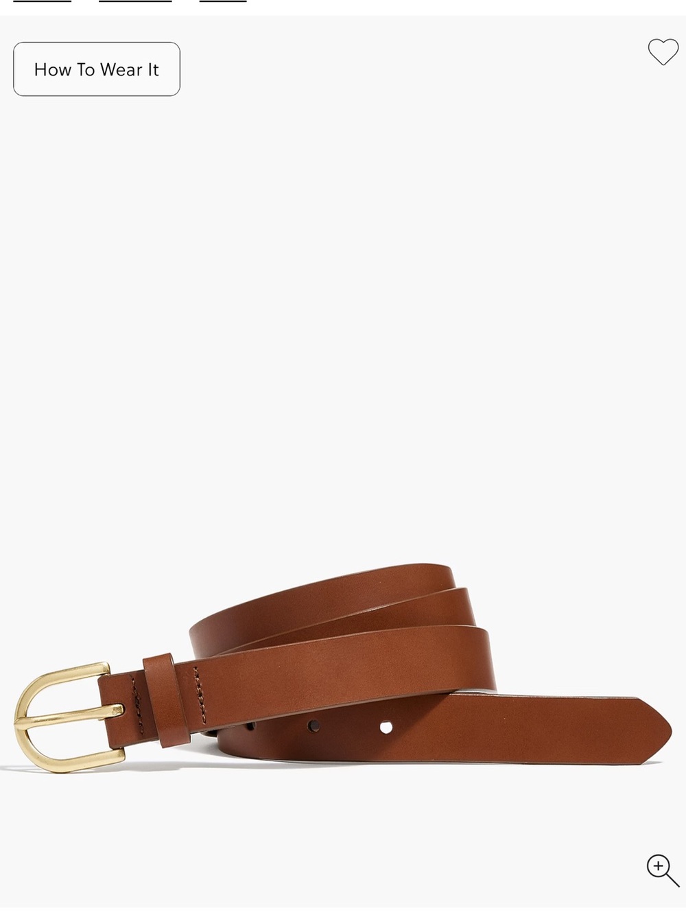 NWT J Crew Factory Italian bonded leather belt, size L-XL Pecan